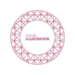 mono line frame with place for text can be used vector image
