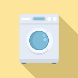 tumble dryer icon flat style vector