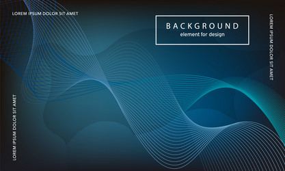 abstract background wave element for design vector image