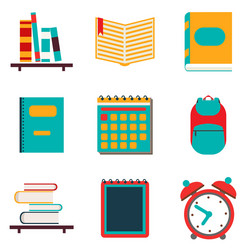 flat with shadow concept and mobile application vector image
