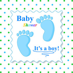 sweet baby shower card vector