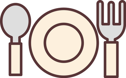 Baby fork and spoon feeding care newborn Vector Image