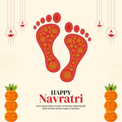 Navratri Festival Banner Vector Image