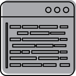 source page programming development web data vector image