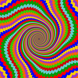 design multicolor twirl rotation background vector image