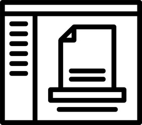 document linear style icon design vector image