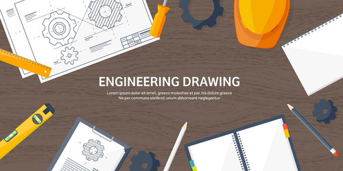 engineering and architecture vector image