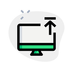 file transfer from a computer to web storage vector image