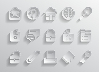 website and internet icons vector image
