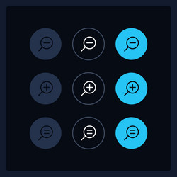 zoom ui elements kit vector image