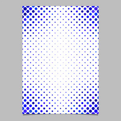 Blue circle pattern page template - design from vector