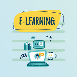 e-learning collaborative approach for design vector image