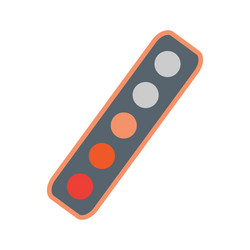 flat with shadow icon and mobile application vector image