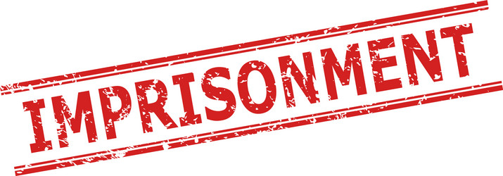 imprisonment seal with corroded texture and double vector image