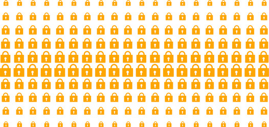 lock shape halftone array vector image