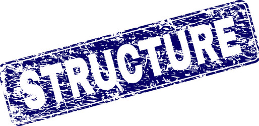 scratched structure framed rounded rectangle stamp vector image