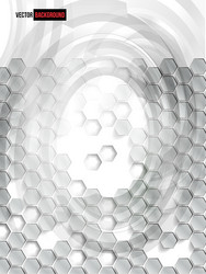abstract background hexagon web and design vector image