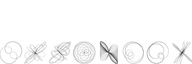 abstract geometric lineart lines design element vector image