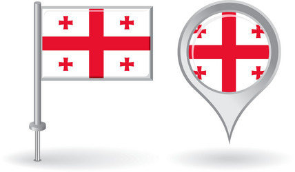 Georgian Map Pin & Pointer vector image
