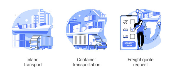 Logistics service provider abstract concept vector