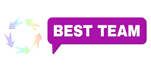 spectral mesh gradient rotation icon and best team vector image