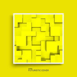 abstract background of 3d blocks textbook booklet vector image