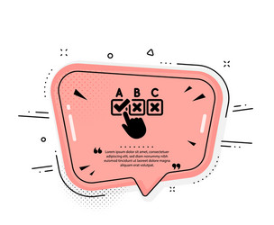 correct checkbox icon select answer sign vector image