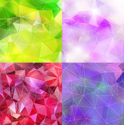 Geometric Triangle Patterns vector image
