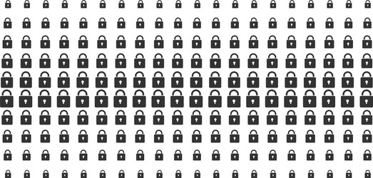 lock shape halftone array vector image