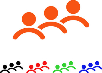 man queue icon vector image