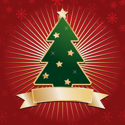 Red and gold christmas background vector