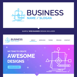 beautiful business concept brand name algorithm vector image