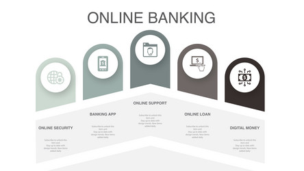 Banking App Support & Security vector image