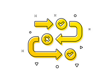 survey progress icon algorithm sign vector image