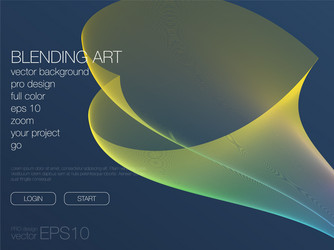 abstract blend background template for web site vector image