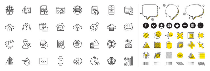 set of seo script edit person and house security vector image