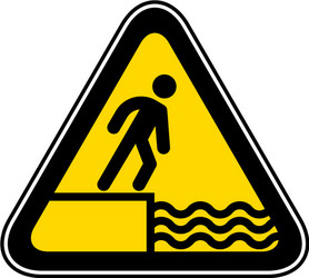 Triangular warning hazard symbol vector