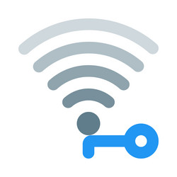 wireless security key to improve network vector image