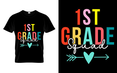 1st Grade Welcome Back T-Shirt Vector Image