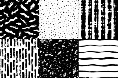 dots and lines seamless texture pattern set vector image
