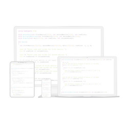 white digital gadgets programming example vector image