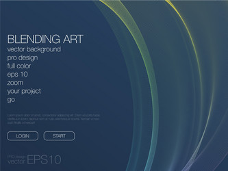 abstract blend background template for web site vector image
