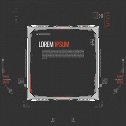 Digital Interface - Tech Display vector image