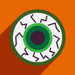 flat with shadow icon and mobile application vector image