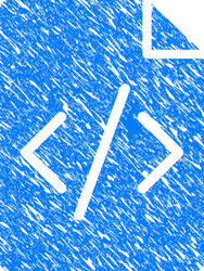 programming script page grunge icon vector image
