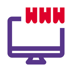 url used to specify the address or location vector image