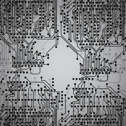 microchip background electronics circuit eps10 vector image