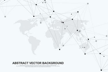 networking connection concept abstract technology vector image