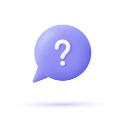 Question Mark Speech Bubble - FAQ Support vector image