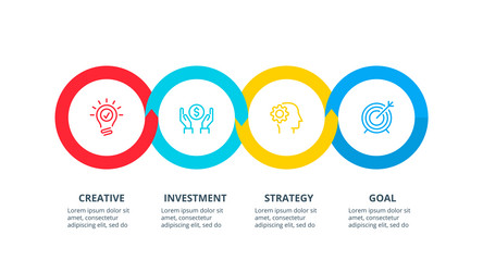 business data visualization process chart vector